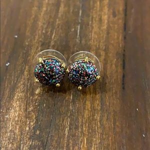 Kate Spade Multi Glitter Stud Earrings